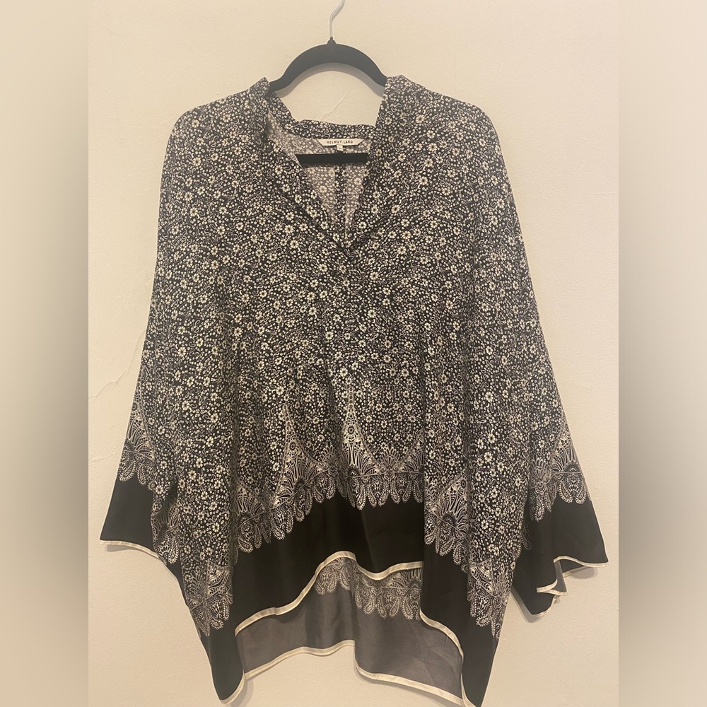 Helmut Lang Blouse fits perfect , can fit up to a large comfortably